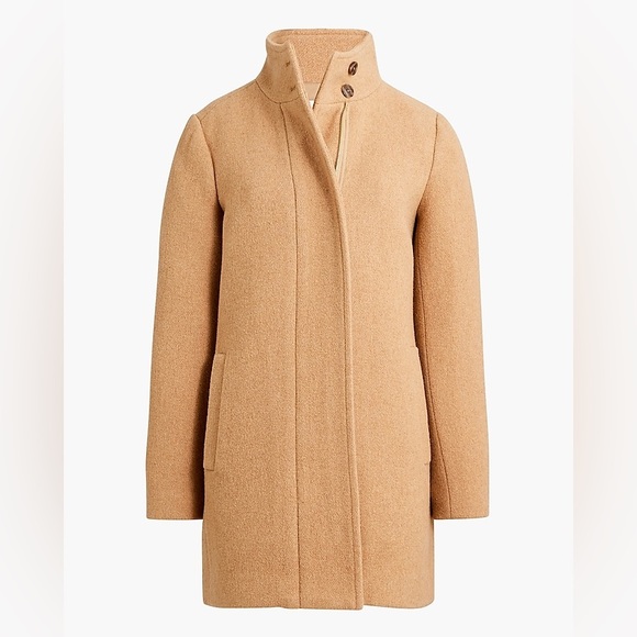 NEW / J.Crew Factory Button-neck city coat - Picture 5 of 7